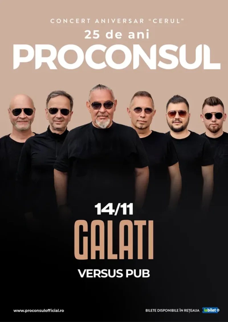 Proconsul • Concert Aniversar „Cerul” 25 de ani • Versus Pub • 14 noiembrie