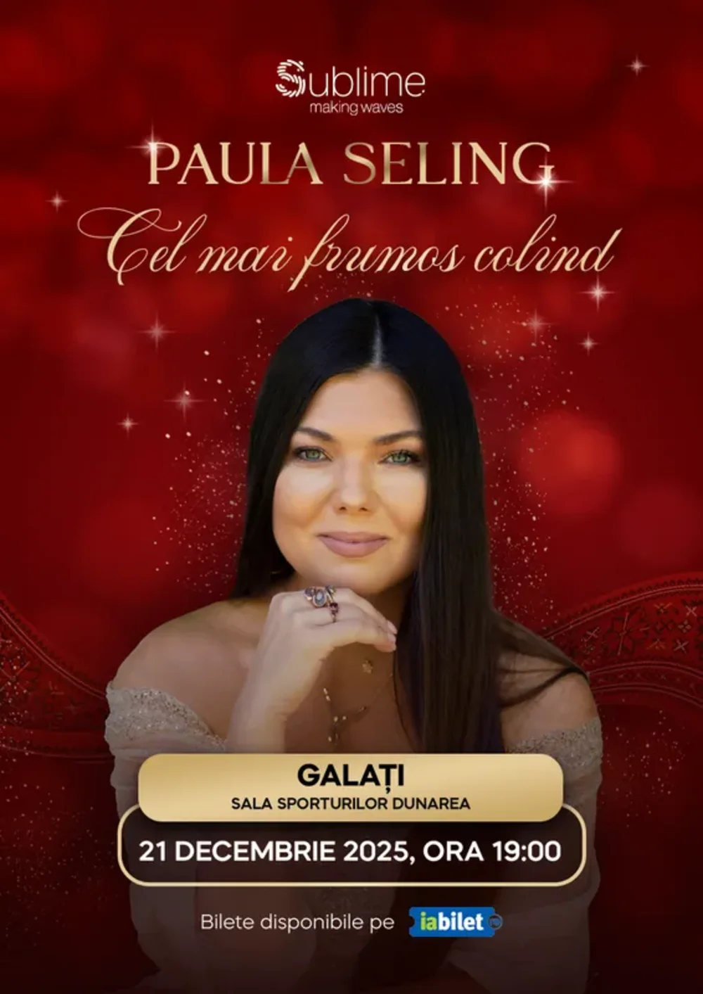 Concert Paula Seling • „Cel mai frumos colind” • Sala Sporturilor • 21 decembrie